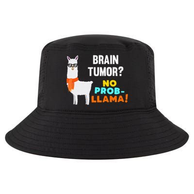 No Prob Llama Brain Tumor Survivor Recovery Get Well Gifts Cool Comfort Performance Bucket Hat