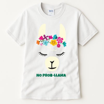 No Prob Llama Christmas Women Girl Birthday Tall T-Shirt