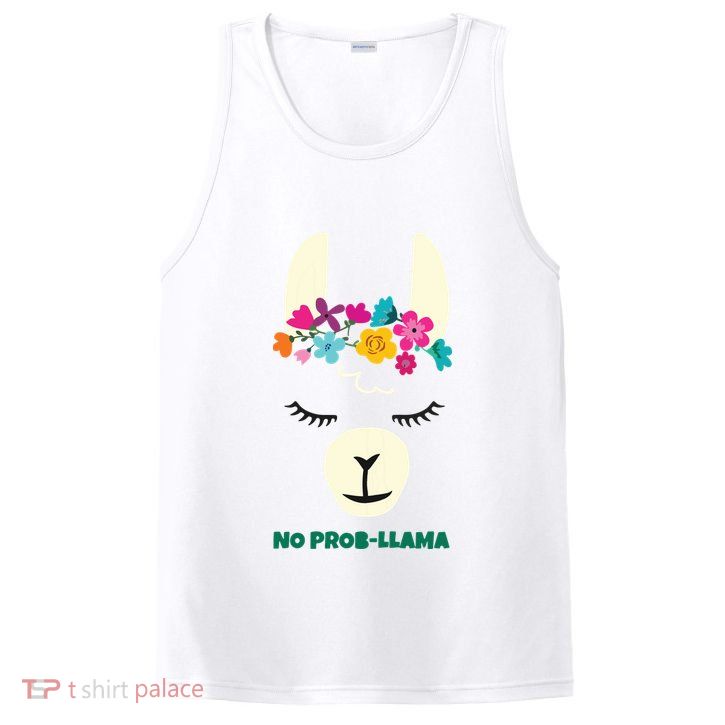 No Prob Llama Christmas Women Girl Birthday PosiCharge Competitor Tank