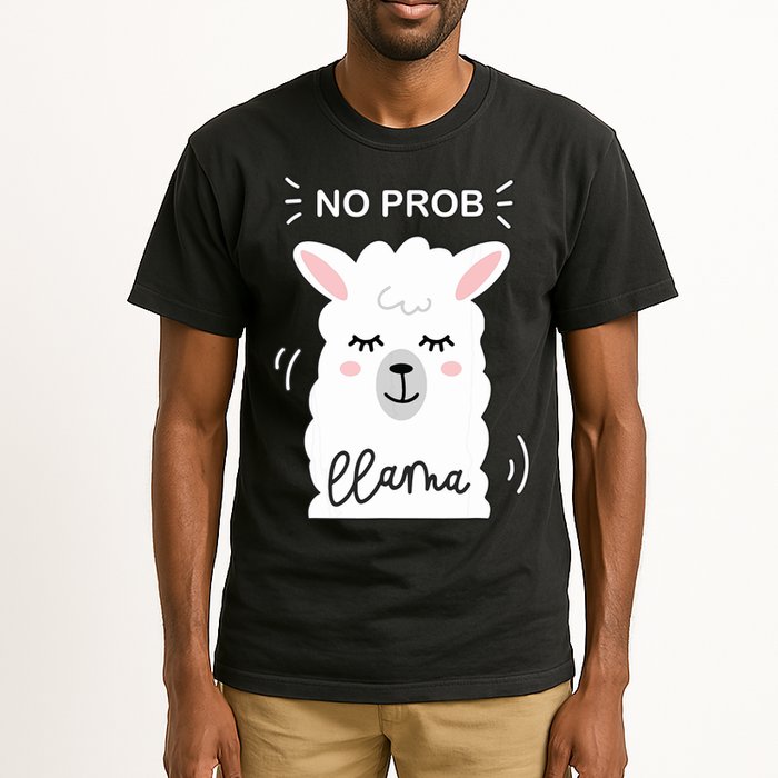 No Prob Llama Cute Funny No Drama Alpaca Lammacorn Tall T-Shirt