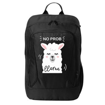 No Prob Llama Cute Funny No Drama Alpaca Lammacorn City Backpack
