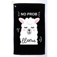 No Prob Llama Cute Funny No Drama Alpaca Lammacorn Golf Towel