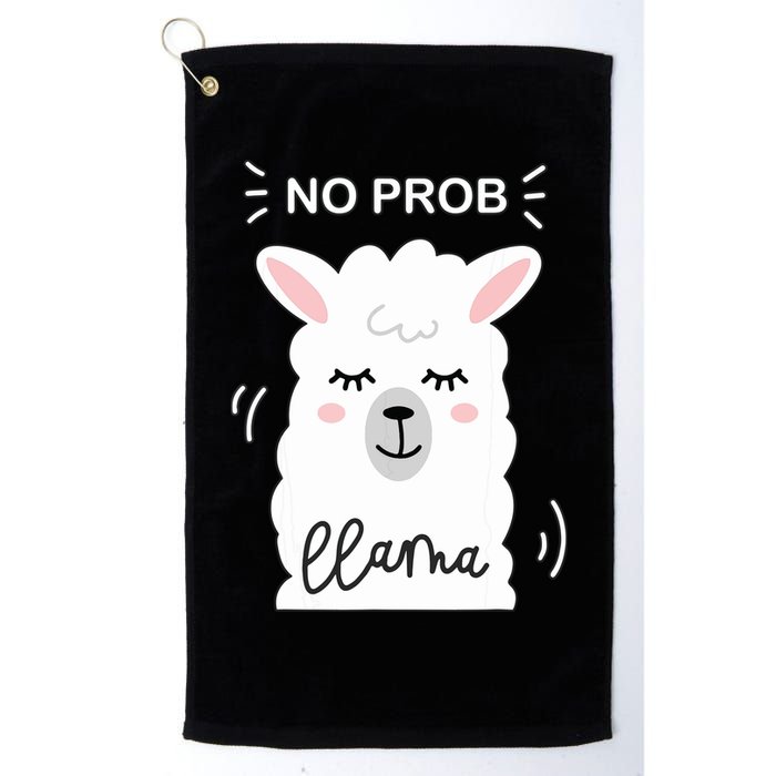 No Prob Llama Cute Funny No Drama Alpaca Lammacorn Golf Towel
