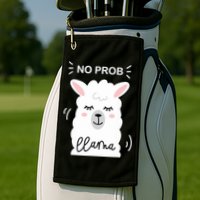 No Prob Llama Cute Funny No Drama Alpaca Lammacorn Golf Towel