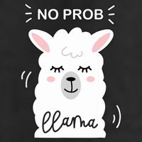 No Prob Llama Cute Funny No Drama Alpaca Lammacorn Golf Towel