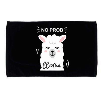 No Prob Llama Cute Funny No Drama Alpaca Lammacorn Microfiber Hand Towel