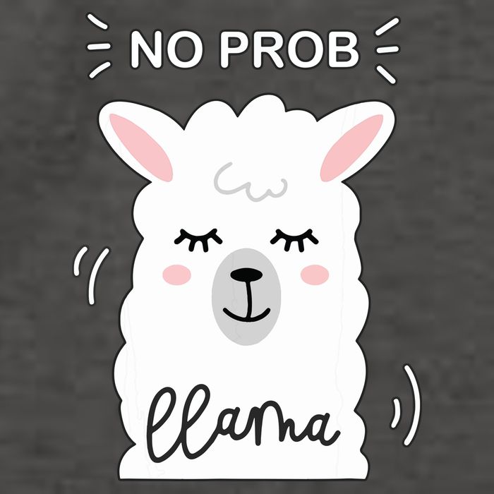No Prob Llama Cute Funny No Drama Alpaca Lammacorn Vector Backpack