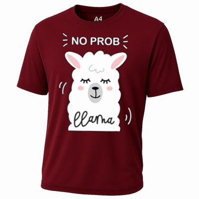 No Prob Llama Cute Funny No Drama Alpaca Lammacorn Performance Shirt