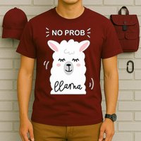 No Prob Llama Cute Funny No Drama Alpaca Lammacorn T-Shirt