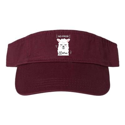 No Prob Llama Cute Funny No Drama Alpaca Lammacorn Visor