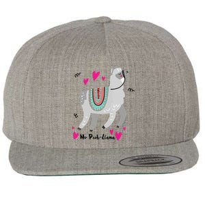 No Prob Llama Funny Llama Alpaca Lover Gift Wool Snapback Cap