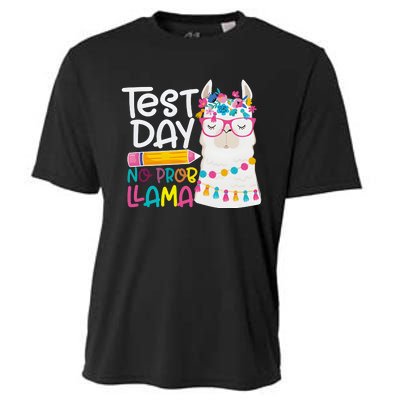 No Problem Llama Testing State Testing Cooling Performance Crew T-Shirt