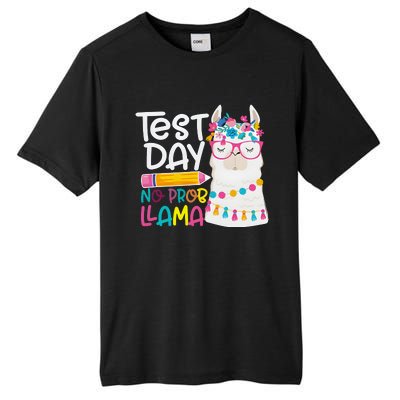 No Problem Llama Testing State Testing Tall Fusion ChromaSoft Performance T-Shirt