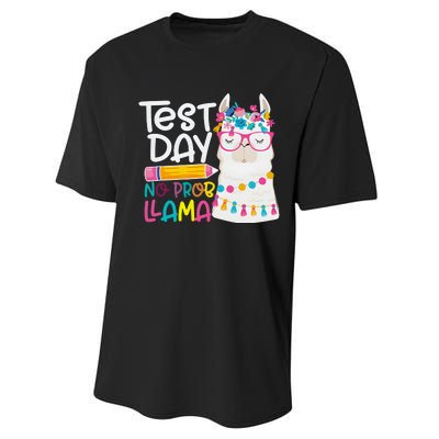 No Problem Llama Testing State Testing Performance Sprint T-Shirt