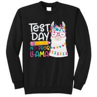 No Problem Llama Testing State Testing Tall Sweatshirt