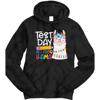 No Problem Llama Testing State Testing Tie Dye Hoodie