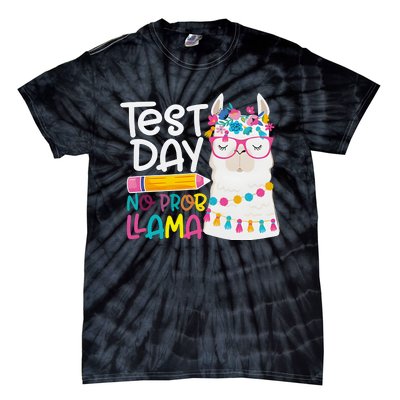 No Problem Llama Testing State Testing Tie-Dye T-Shirt