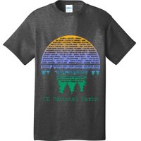 National Parks List Word Cloud Sunset Trees T-Shirt