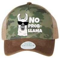 No Probllama Llama Problem Funny Legacy Tie Dye Trucker Hat