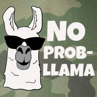 No Probllama Llama Problem Funny Legacy Tie Dye Trucker Hat