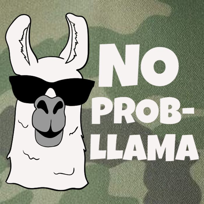 No Probllama Llama Problem Funny Legacy Tie Dye Trucker Hat