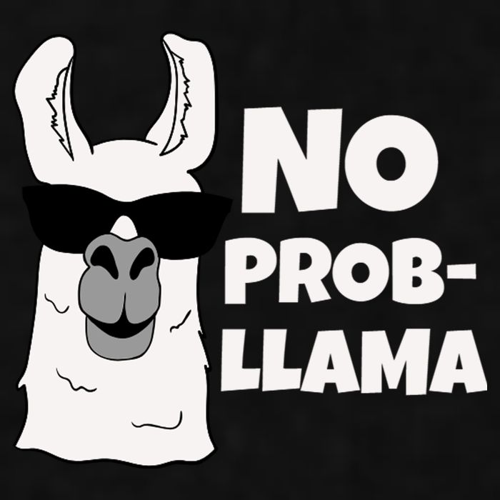 No Probllama Llama Problem Funny Ladies PosiCharge Tri-Blend Wicking Tank