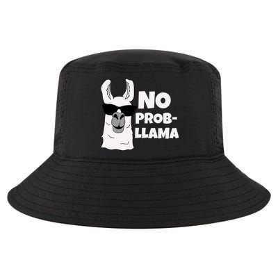 No Probllama Llama Problem Funny Cool Comfort Performance Bucket Hat