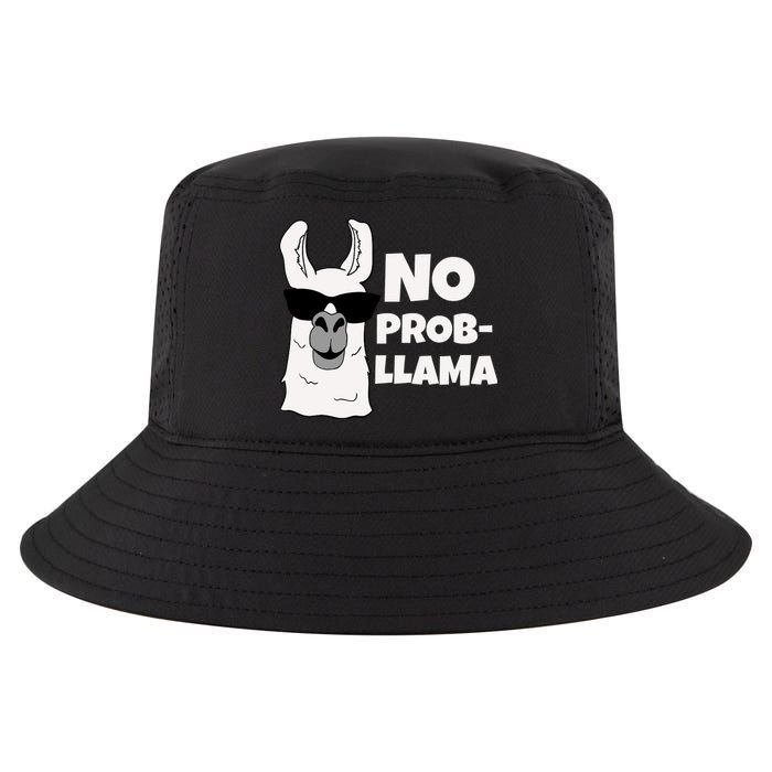 No Probllama Llama Problem Funny Cool Comfort Performance Bucket Hat
