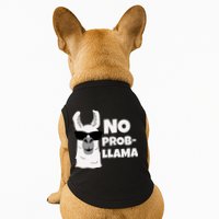 No Probllama Llama Problem Funny Doggie Tank