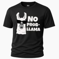No Probllama Llama Problem Funny Performance Shirt