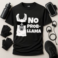 No Probllama Llama Problem Funny Performance Shirt