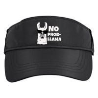 No Probllama Llama Problem Funny Adult Drive Performance Visor