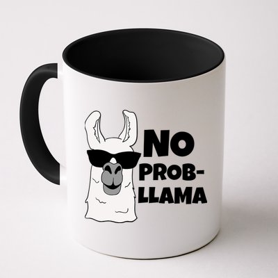 No Probllama Llama Problem Funny Mug