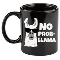 No Probllama Llama Problem Funny 11oz C Handle Ceramic Mug