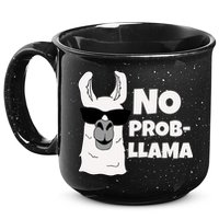 No Probllama Llama Problem Funny 15oz Campfire Ceramic Mug