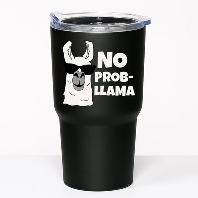 No Probllama Llama Problem Funny Tumbler