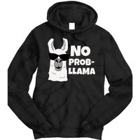 No Probllama Llama Problem Funny Tie Dye Hoodie
