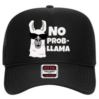 No Probllama Llama Problem Funny Trucker Hat