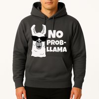 No Probllama Llama Problem Funny Hoodie