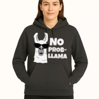 No Probllama Llama Problem Funny Hoodie