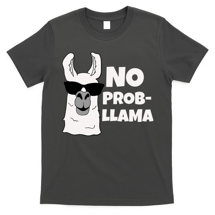 No Probllama Llama Problem Funny T-Shirt
