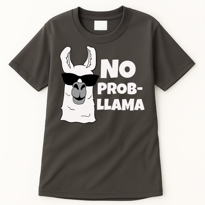 No Probllama Llama Problem Funny Tall T-Shirt