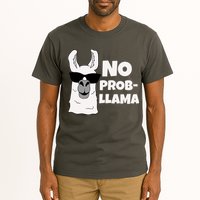 No Probllama Llama Problem Funny Tall T-Shirt