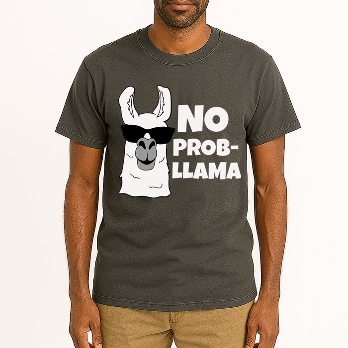 No Probllama Llama Problem Funny Tall T-Shirt