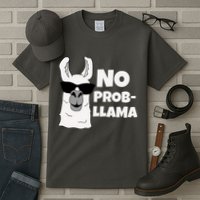 No Probllama Llama Problem Funny Tall T-Shirt