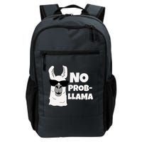 No Probllama Llama Problem Funny Backpack