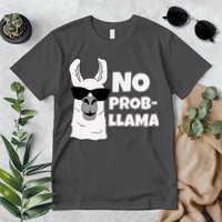 No Probllama Llama Problem Funny Premium T-Shirt