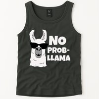 No Probllama Llama Problem Funny Tank Top