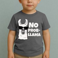 No Probllama Llama Problem Funny Toddler T-Shirt