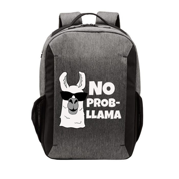 No Probllama Llama Problem Funny Vector Backpack